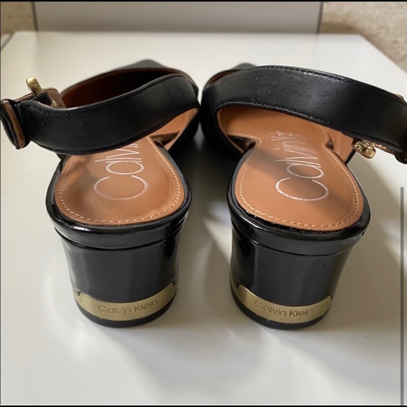 Calvin Klein Sling Back Kitten Heels - Picture 4 of 4